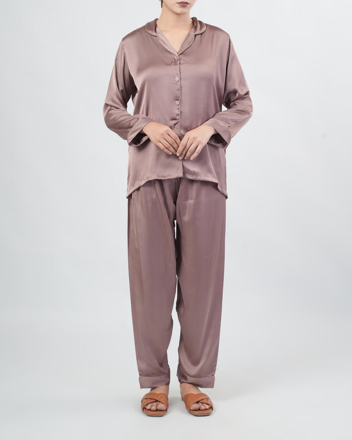 Women's Relaxed Fit Silk Pajama Set