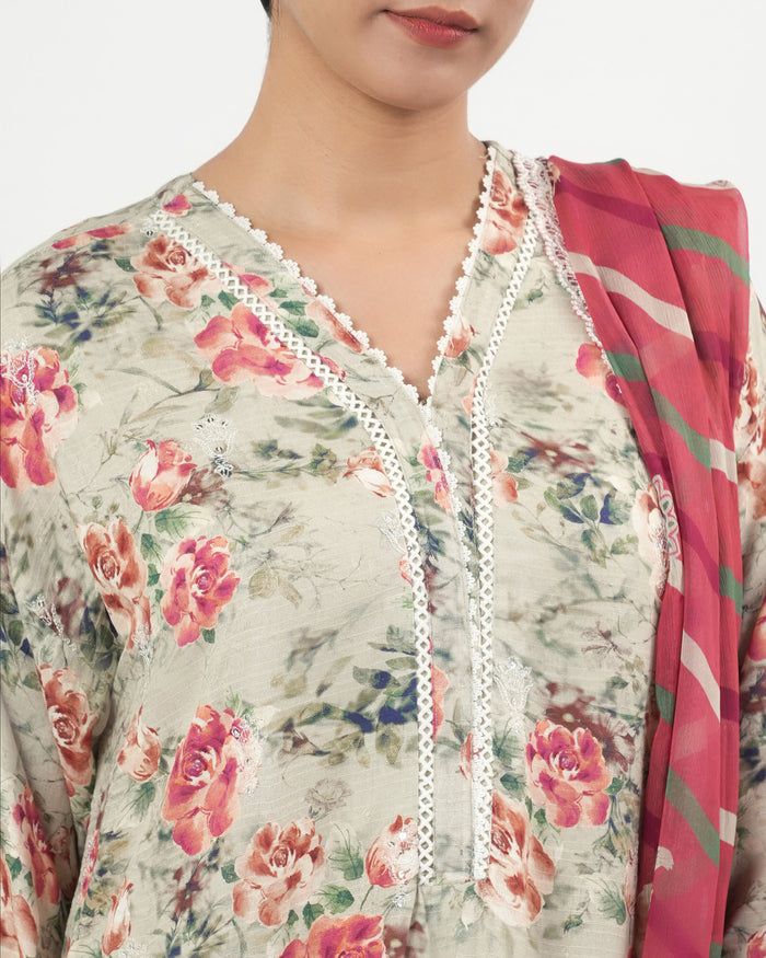 Women's Signature Embroidered 3 Pc