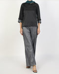Eminent Women's Silk Co-Ord Suit - Black, Women Co-Ord Set, Eminent, Chase Value