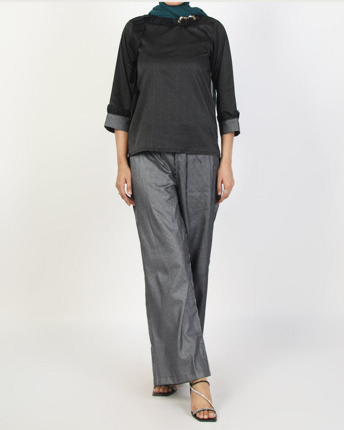 Eminent Women's Silk Co-Ord Suit - Black, Women Co-Ord Set, Eminent, Chase Value