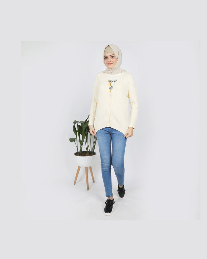 Eminent Women's Full Sleeves Sweater - Beige, Women Sweaters, Eminent, Chase Value