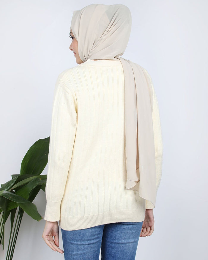 Eminent Women's Full Sleeves Sweater - Beige, Women Sweaters, Eminent, Chase Value