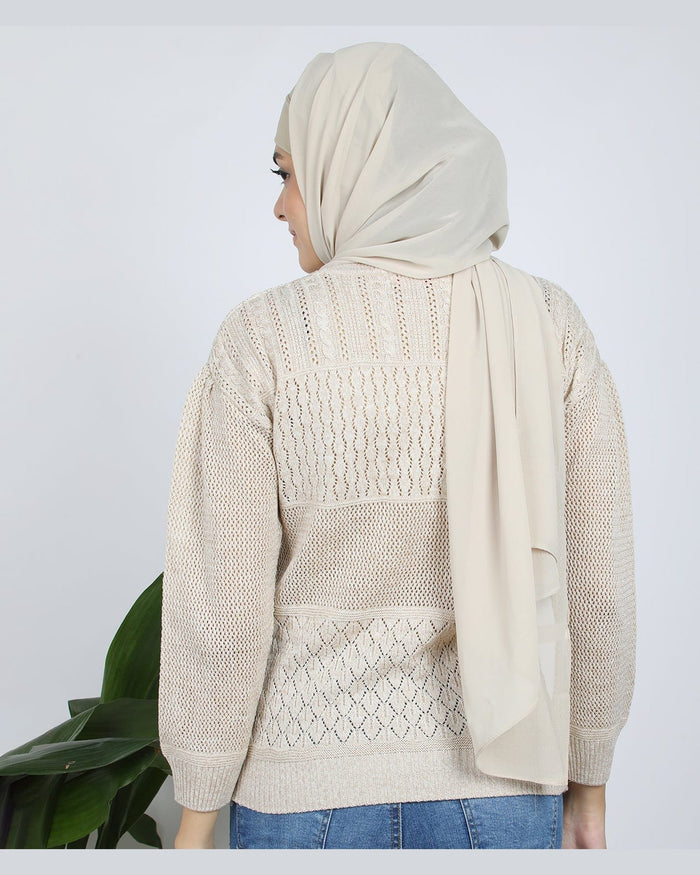 Eminent Women's Full Sleeves Sweater - Oatmeal, Women Sweaters, Eminent, Chase Value