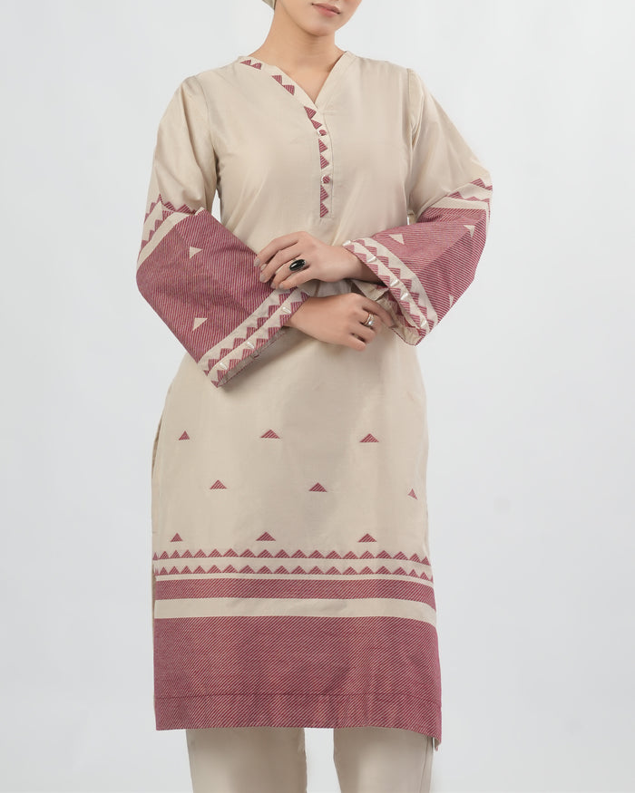 Women's Yarn Dyed Cotton Silk 2 Pc