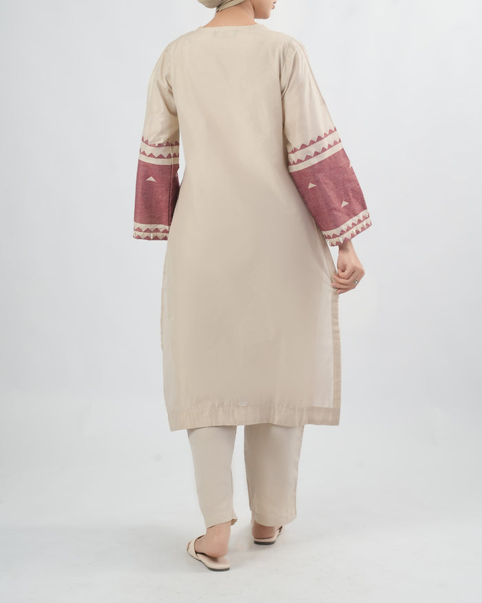 Women's Yarn Dyed Cotton Silk 2 Pc