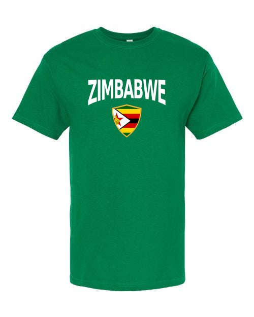 Zimbabwe Arched Crest Soccer Tee — NYC Factory