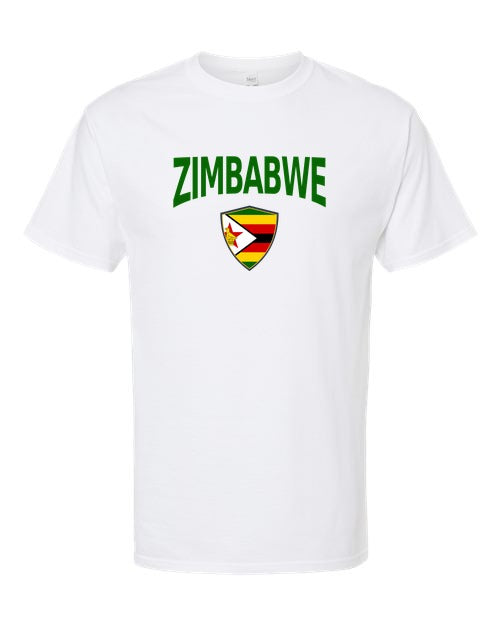 Zimbabwe Arched Crest Soccer Tee — NYC Factory